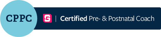 Certified Pre- and Postnatal Coach certification badge